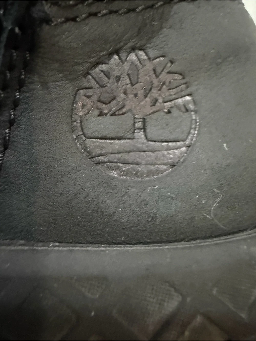 Timberland Black Lace-Up Men's Boots with Brown Soles